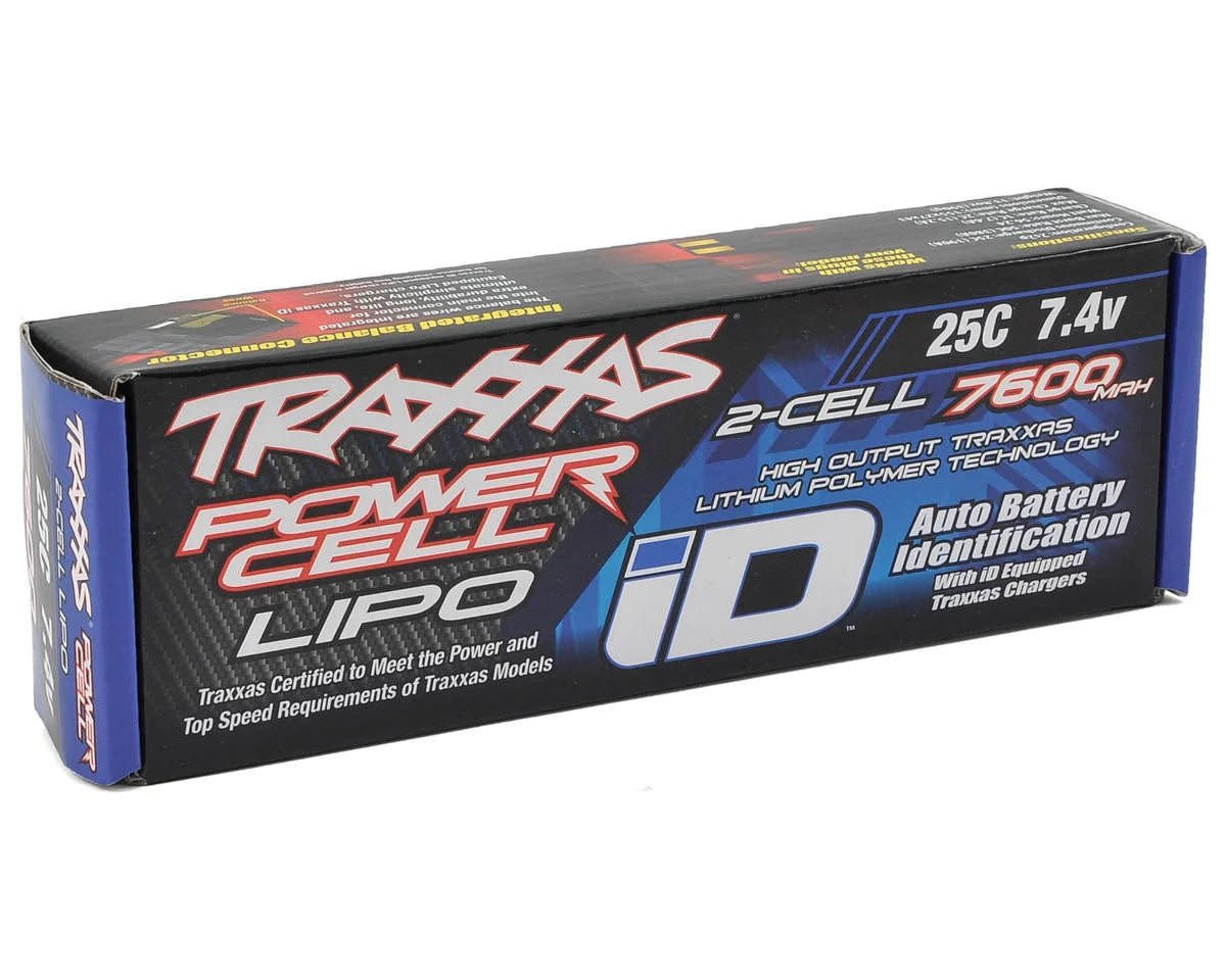 Batería LiPo Traxxas 7600mAh 7.4v 2 celdas 25C con conector iD